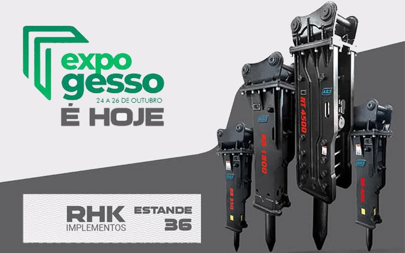 É hoje! A RHK estará presente na Expo Gesso